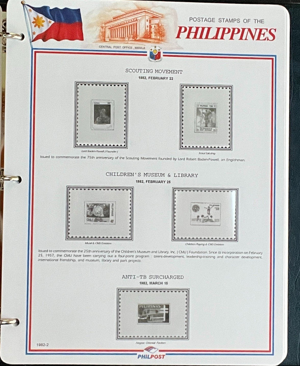 Philippines White Ace Pages Hingeless 3 Album Set & Case Covers 1978-1991 ZAYIX