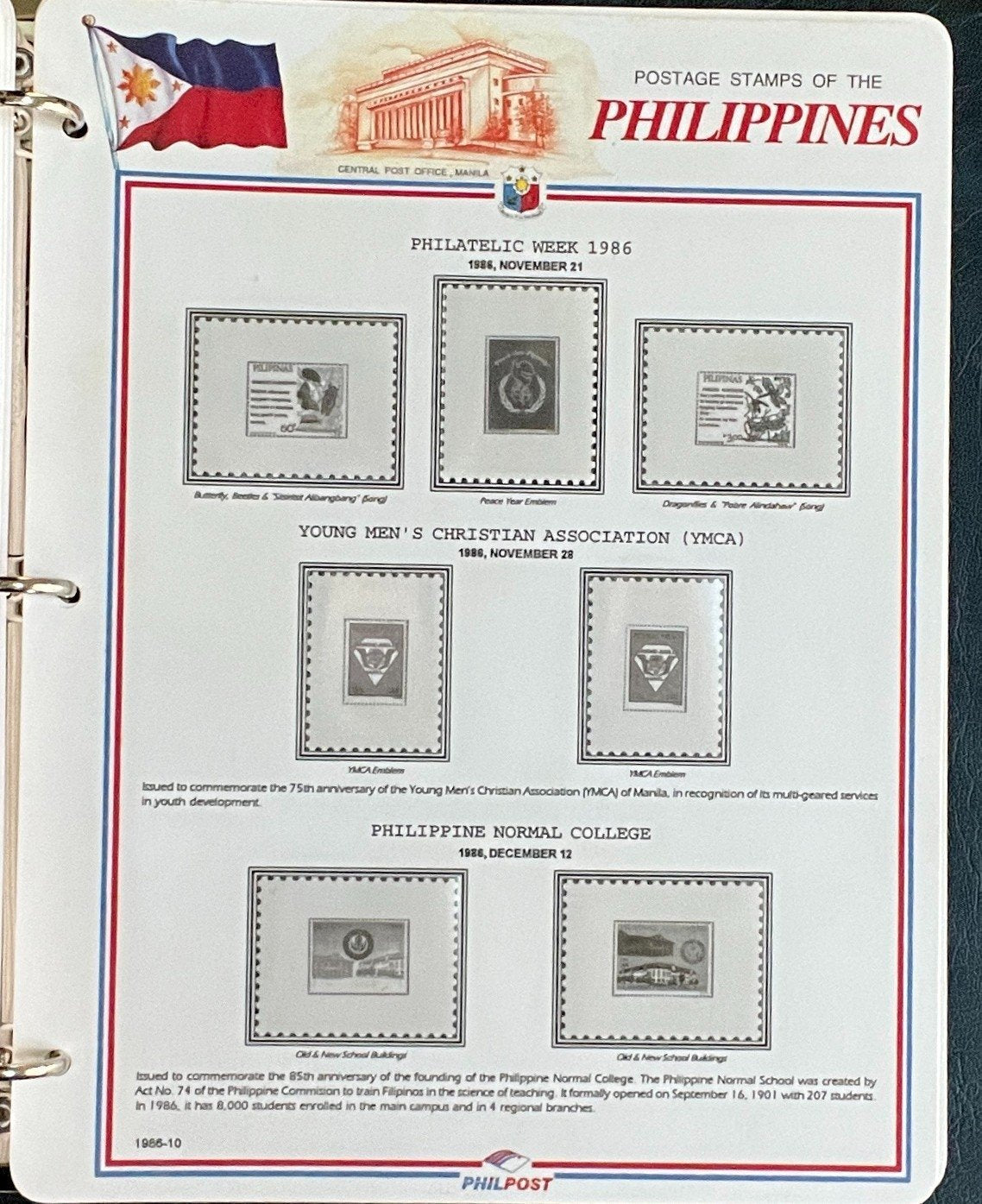 Philippines White Ace Pages Hingeless 3 Album Set & Case Covers 1978-1991 ZAYIX