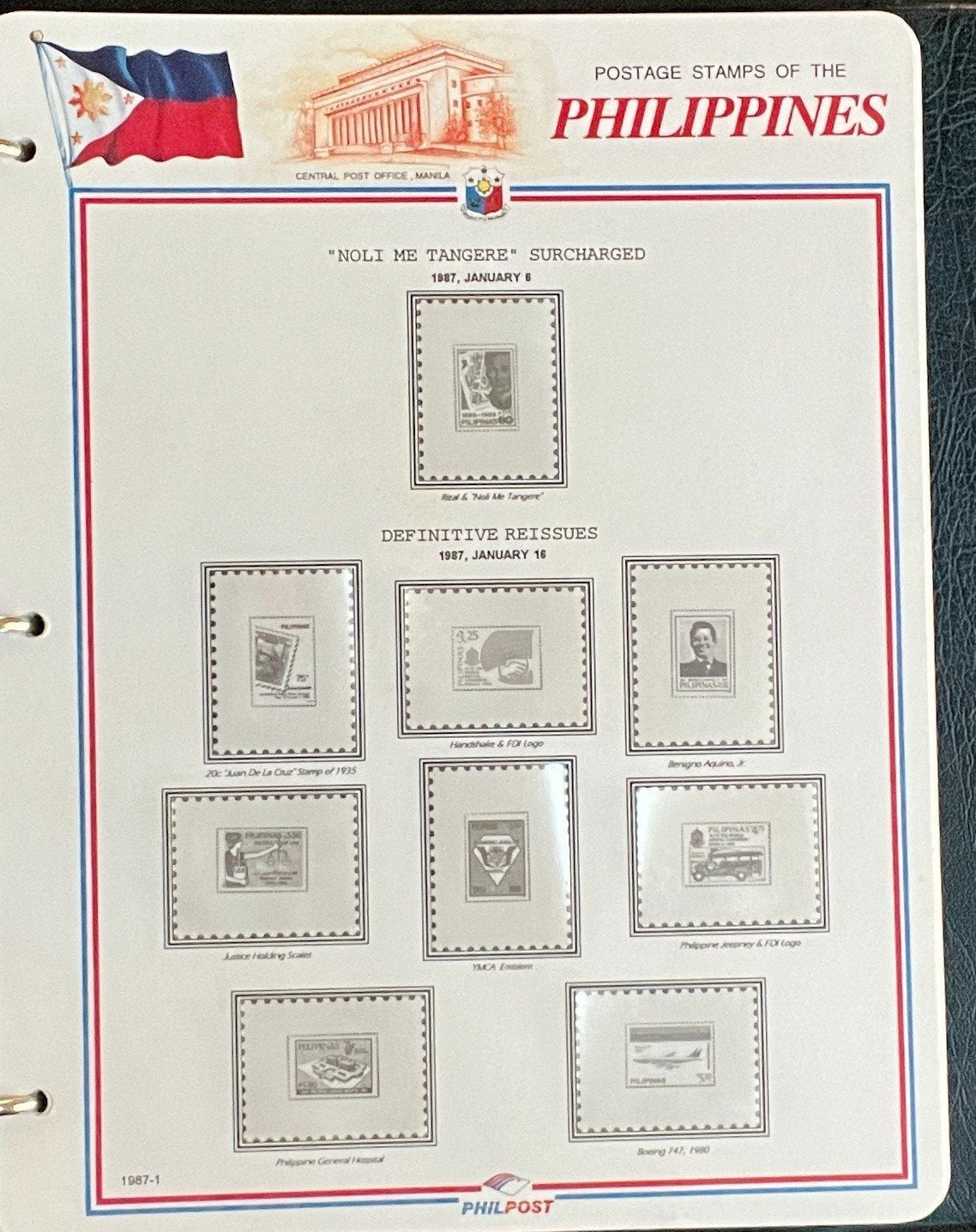 Philippines White Ace Pages Hingeless 3 Album Set & Case Covers 1978-1991 ZAYIX