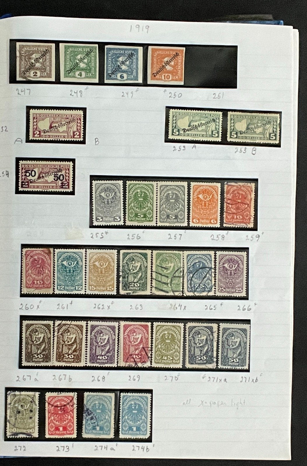 Austria Stamp Collection Stock Book Hundreds of Stamps Mint & Used ZAYIX