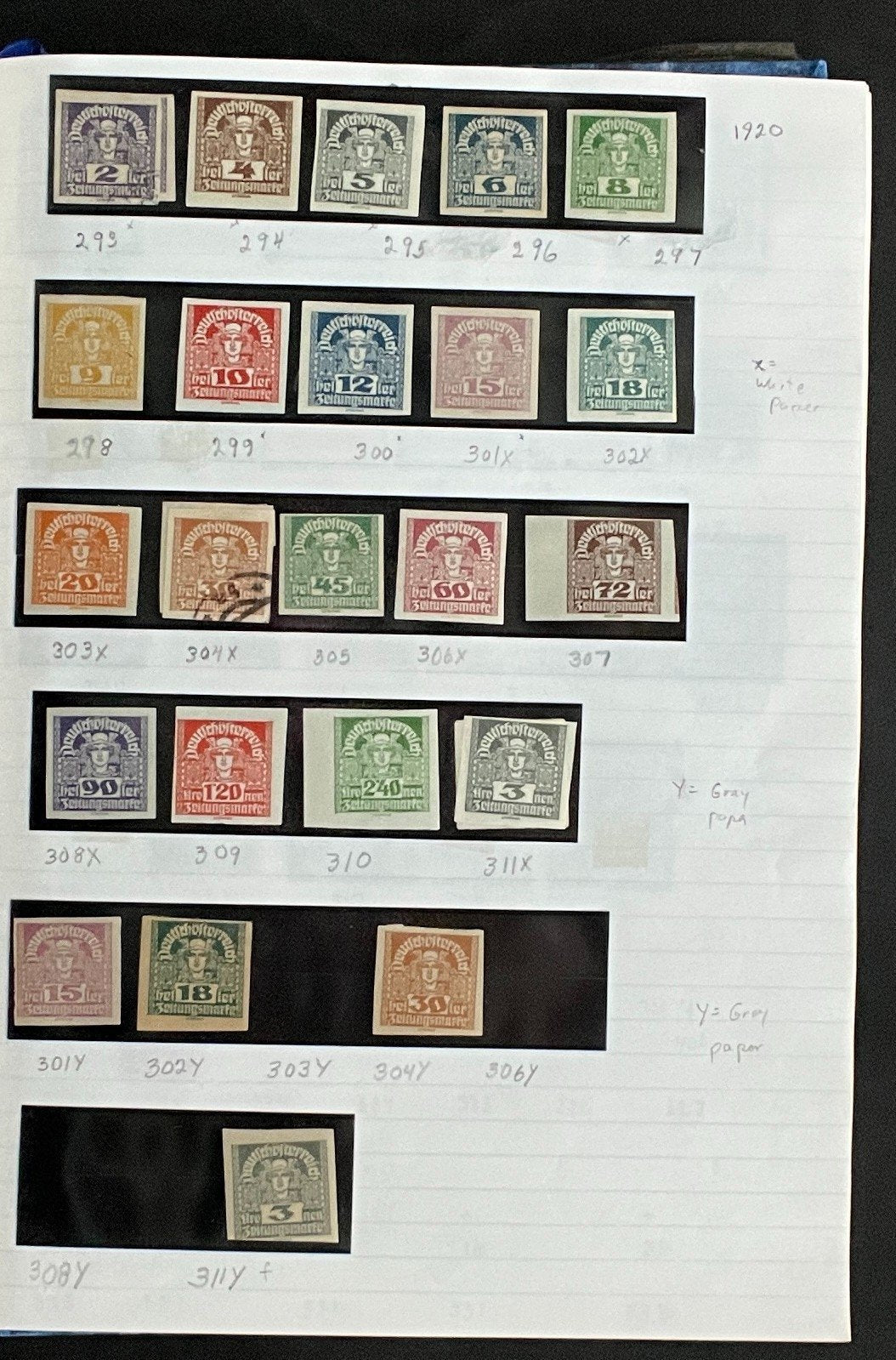 Austria Stamp Collection Stock Book Hundreds of Stamps Mint & Used ZAYIX