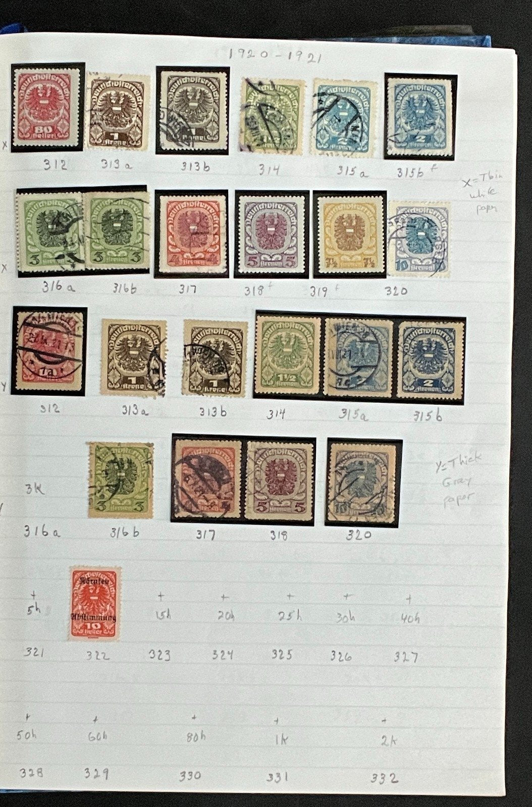 Austria Stamp Collection Stock Book Hundreds of Stamps Mint & Used ZAYIX
