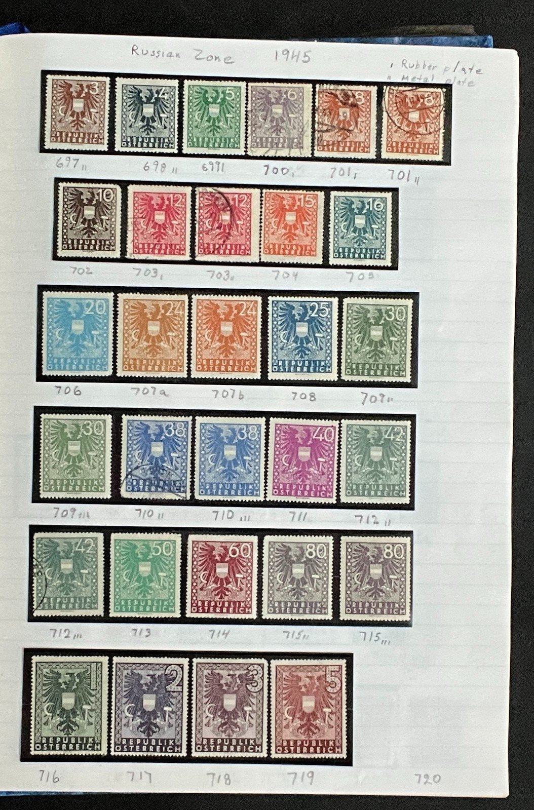 Austria Stamp Collection Stock Book Hundreds of Stamps Mint & Used ZAYIX