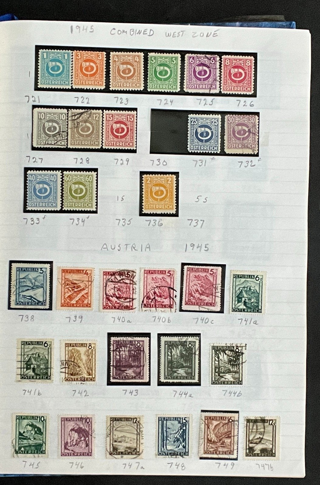 Austria Stamp Collection Stock Book Hundreds of Stamps Mint & Used ZAYIX