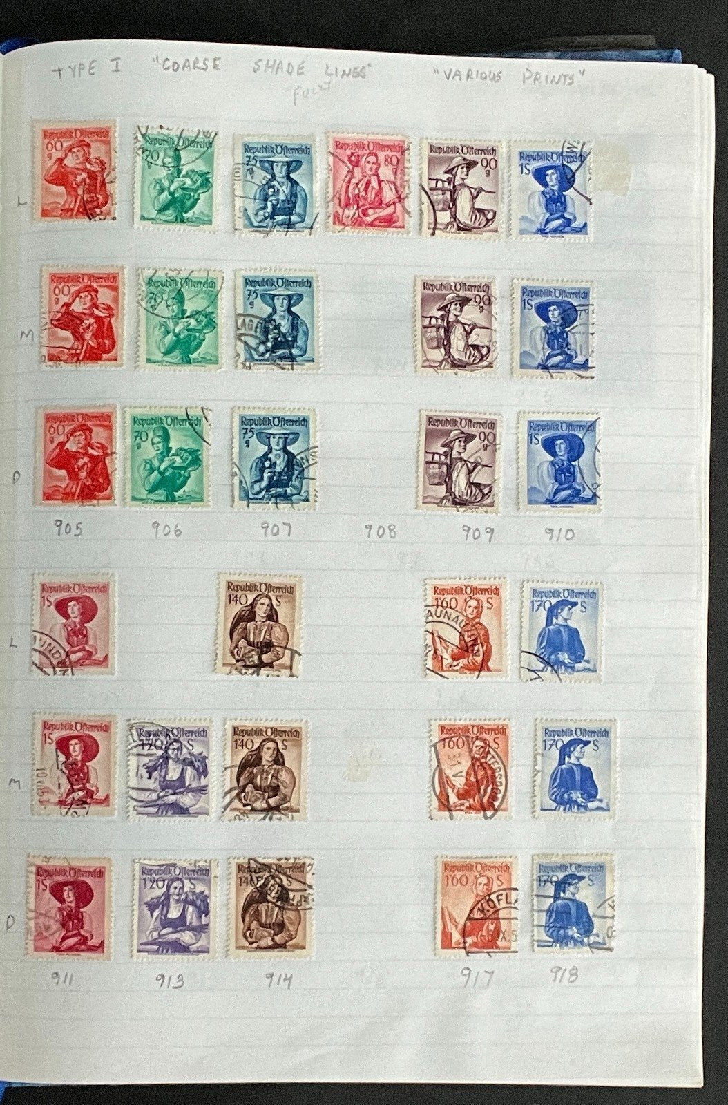 Austria Stamp Collection Stock Book Hundreds of Stamps Mint & Used ZAYIX