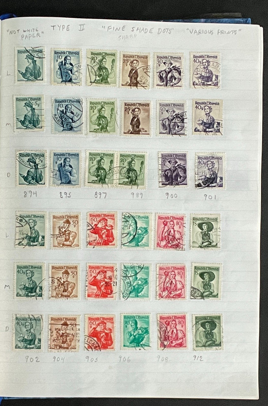 Austria Stamp Collection Stock Book Hundreds of Stamps Mint & Used ZAYIX