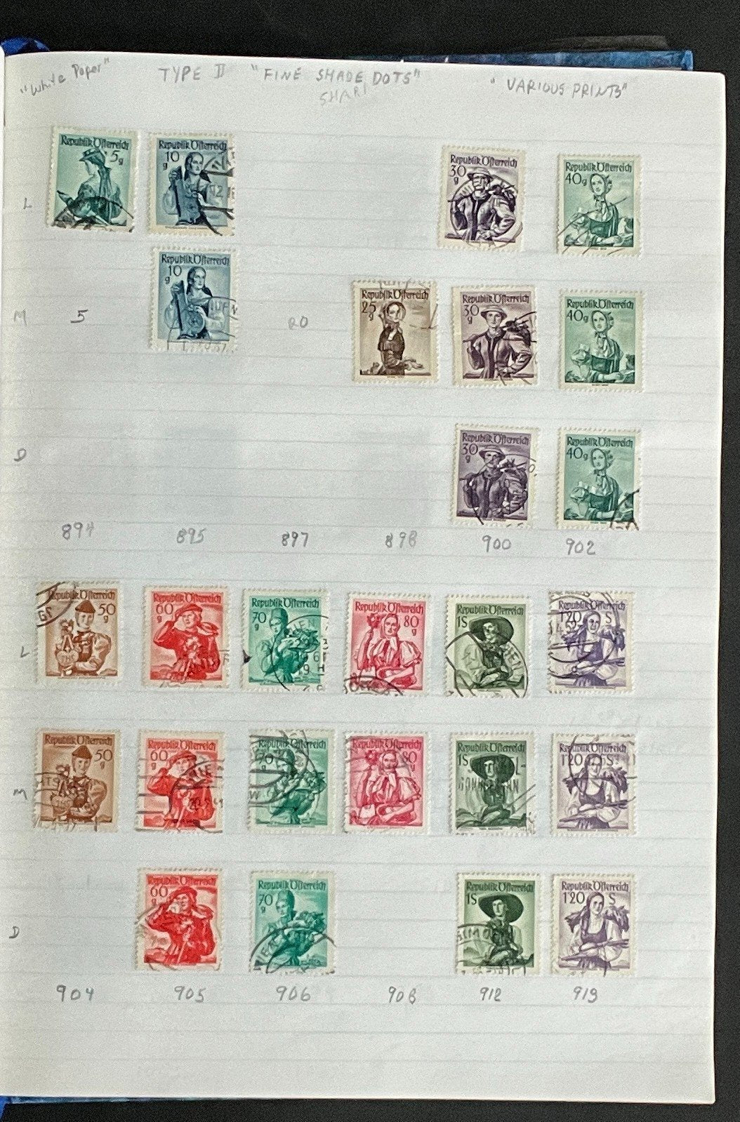 Austria Stamp Collection Stock Book Hundreds of Stamps Mint & Used ZAYIX