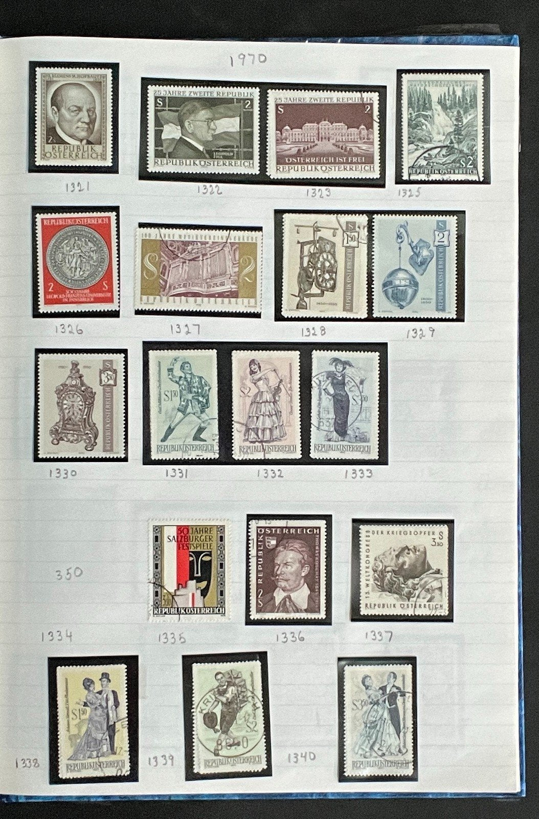 Austria Stamp Collection Stock Book Hundreds of Stamps Mint & Used ZAYIX