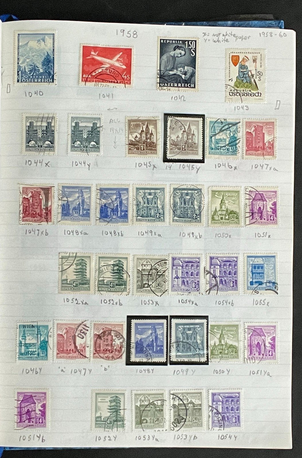 Austria Stamp Collection Stock Book Hundreds of Stamps Mint & Used ZAYIX