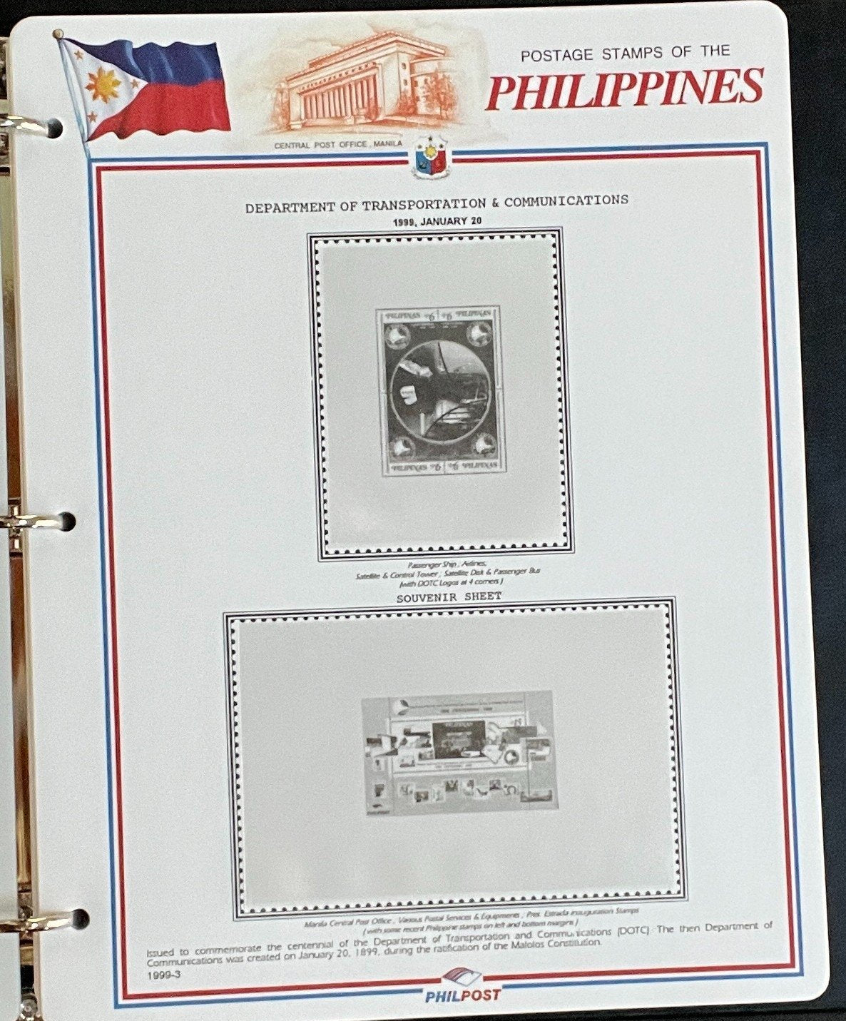 Philippines White Ace Pages Hingeless 3 Album Set & Case Covers 1999-2003 ZAYIX