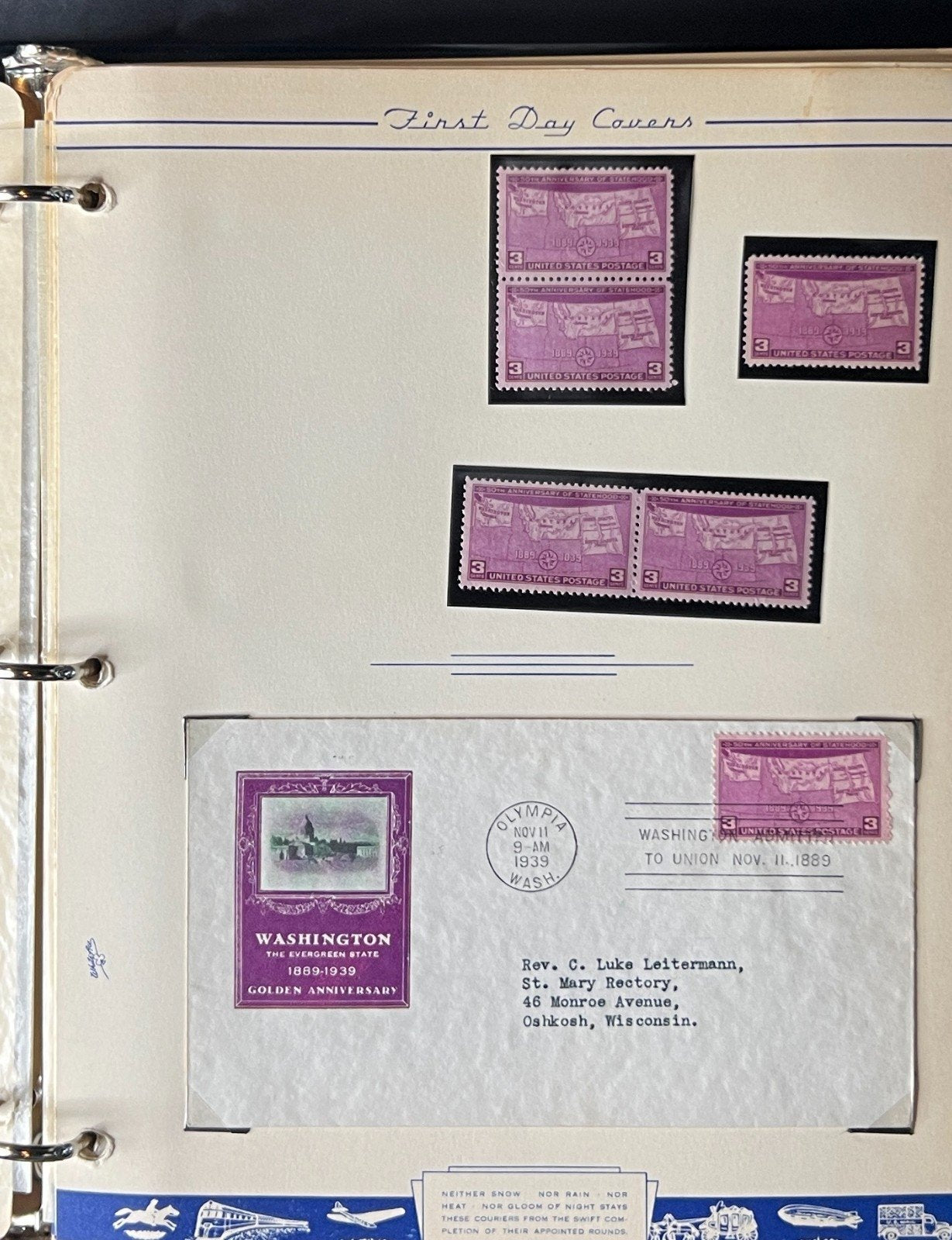 Prexies Overrun Countries Stamp Collection 2 Albums Plate Block & FDC Mint ZAYIX