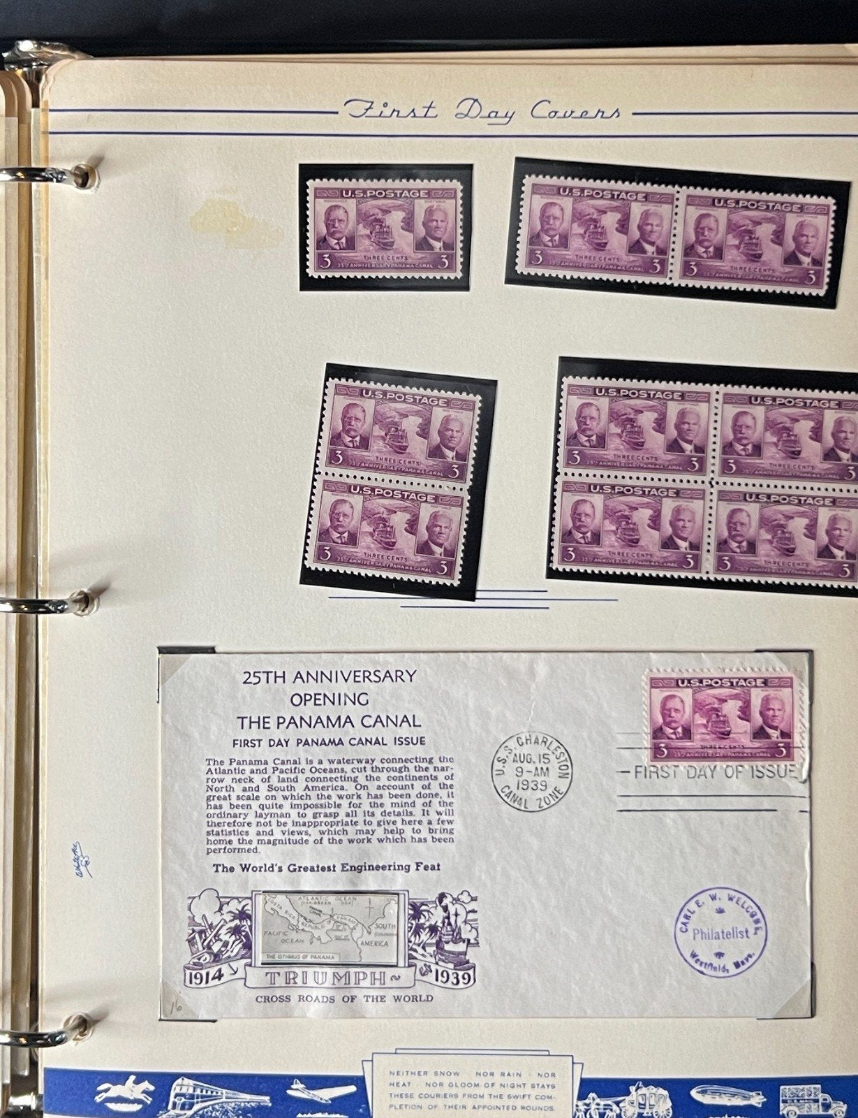 Prexies Overrun Countries Stamp Collection 2 Albums Plate Block & FDC Mint ZAYIX