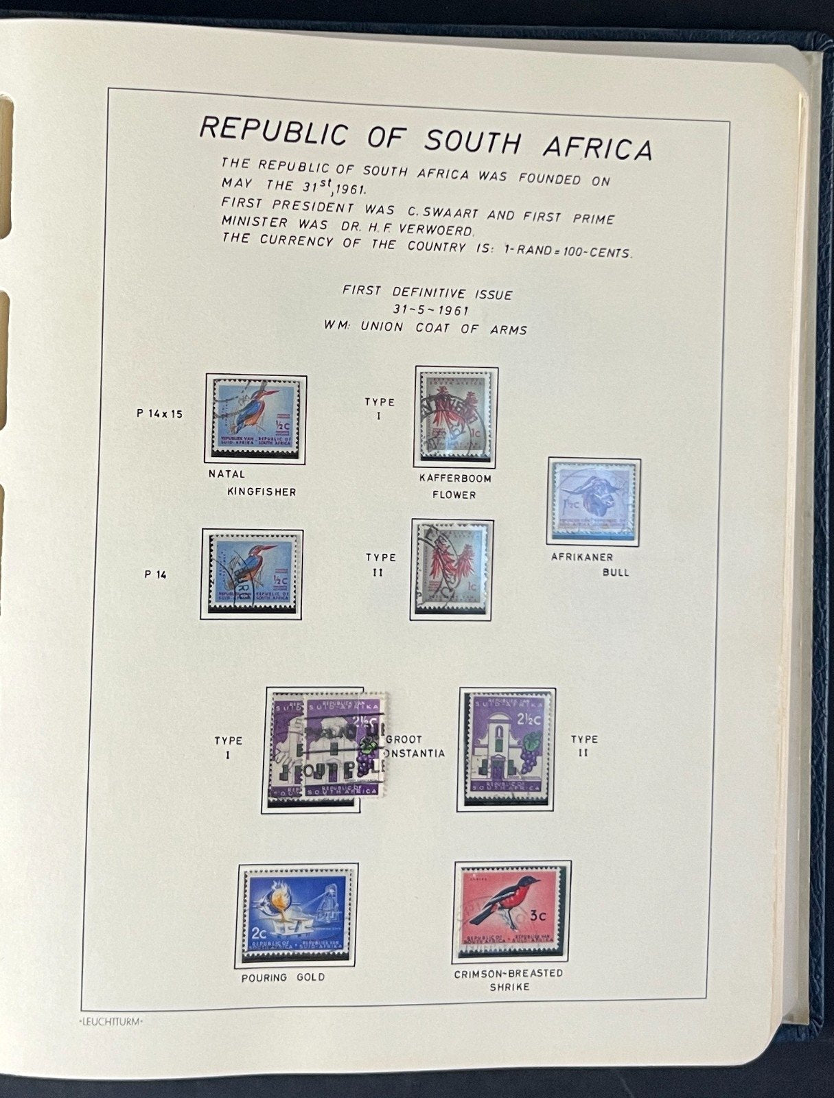 Specialized South Africa Plate Flaw Varieties Stamp Collection Album ZAYIX