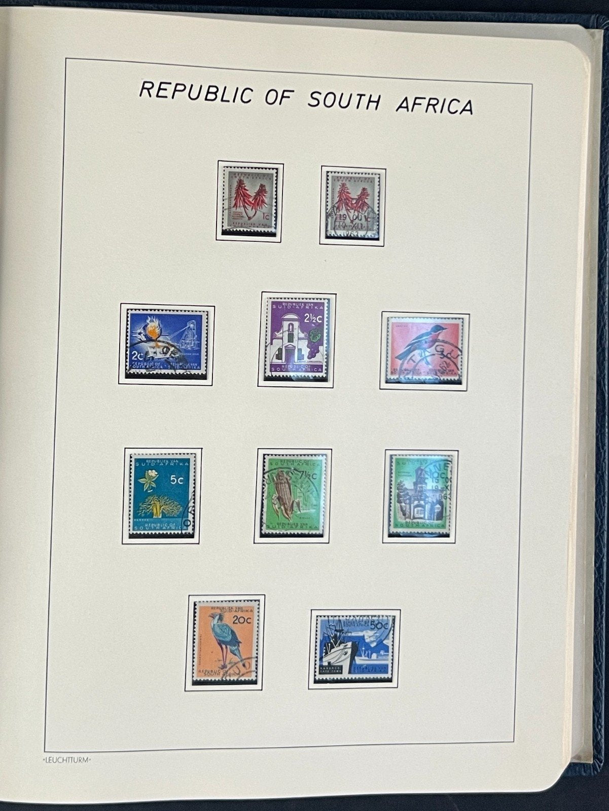 Specialized South Africa Plate Flaw Varieties Stamp Collection Album ZAYIX