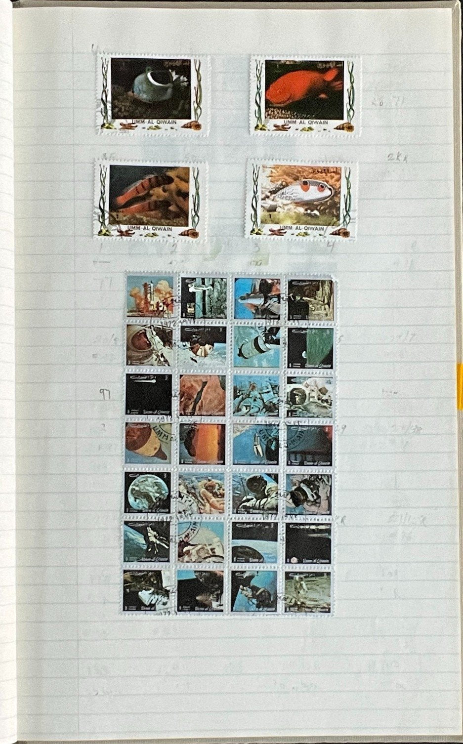 Umm Al Qiwain & Switzerland Stamp Collection Stock Book Used ZAYIX
