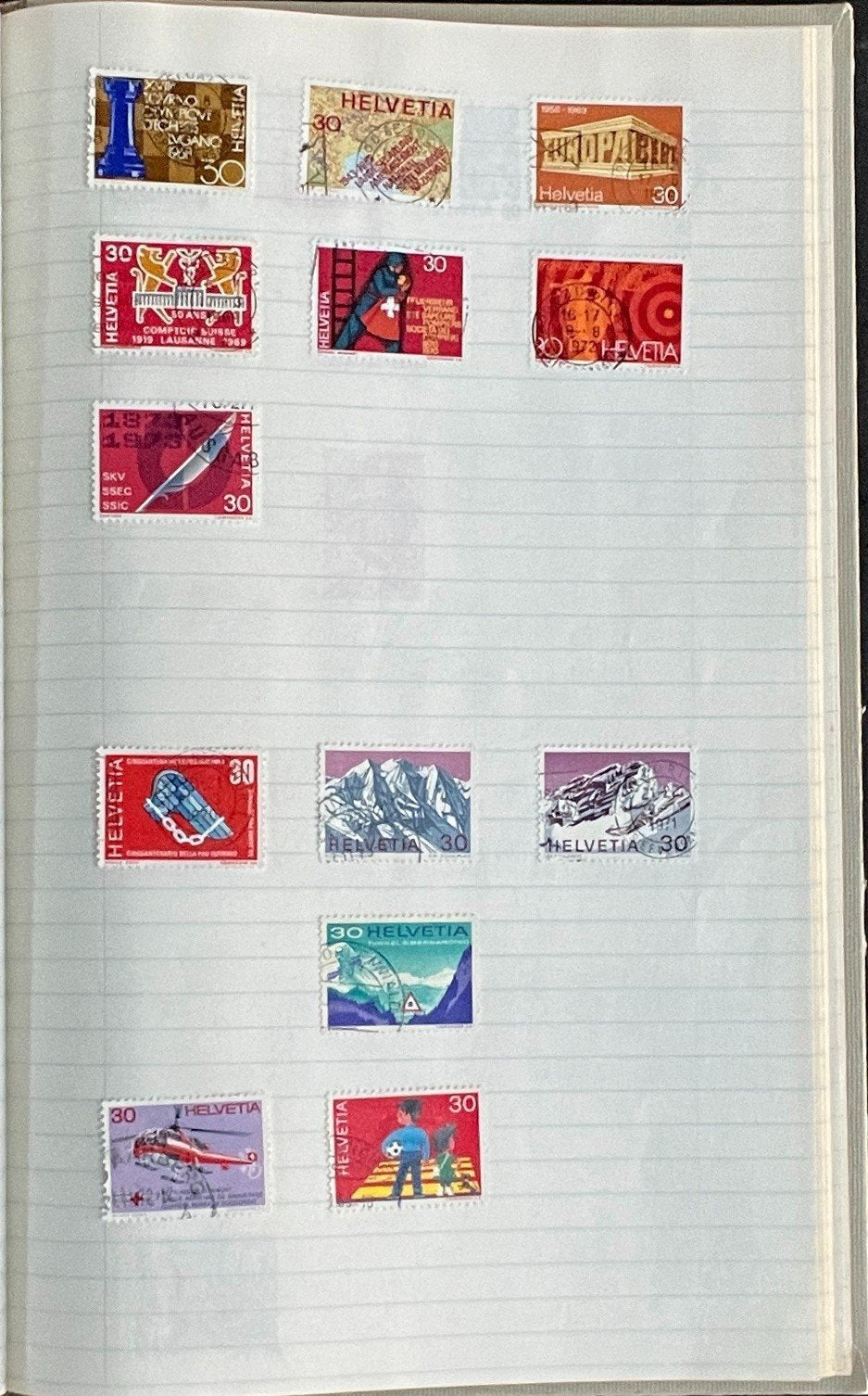 Umm Al Qiwain & Switzerland Stamp Collection Stock Book Used ZAYIX