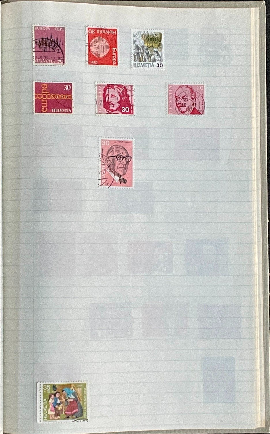 Umm Al Qiwain & Switzerland Stamp Collection Stock Book Used ZAYIX