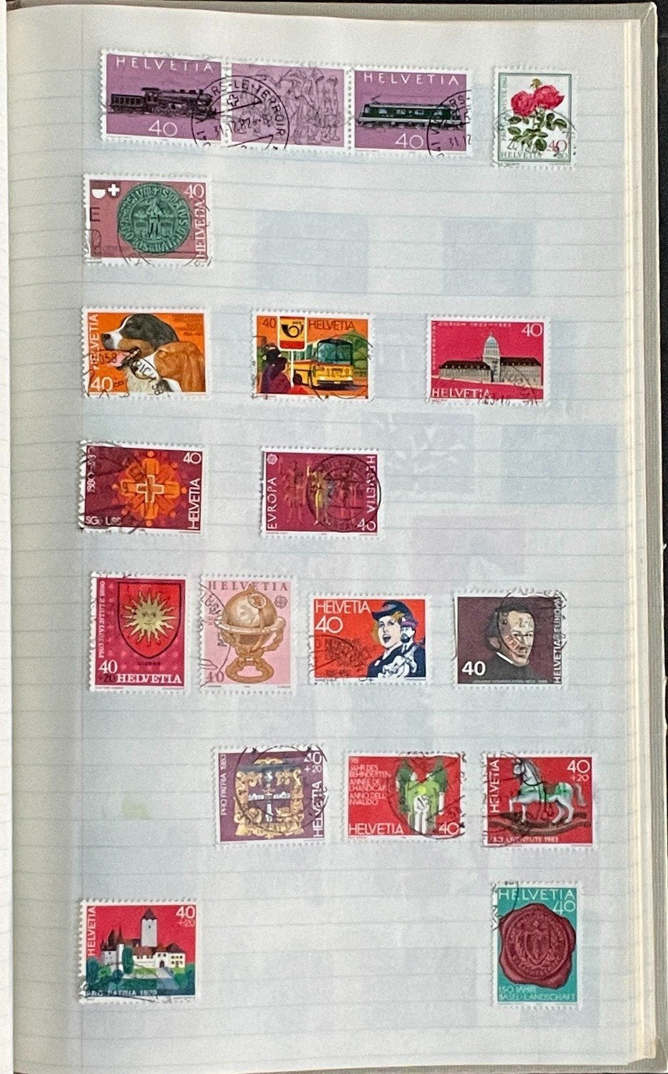 Umm Al Qiwain & Switzerland Stamp Collection Stock Book Used ZAYIX