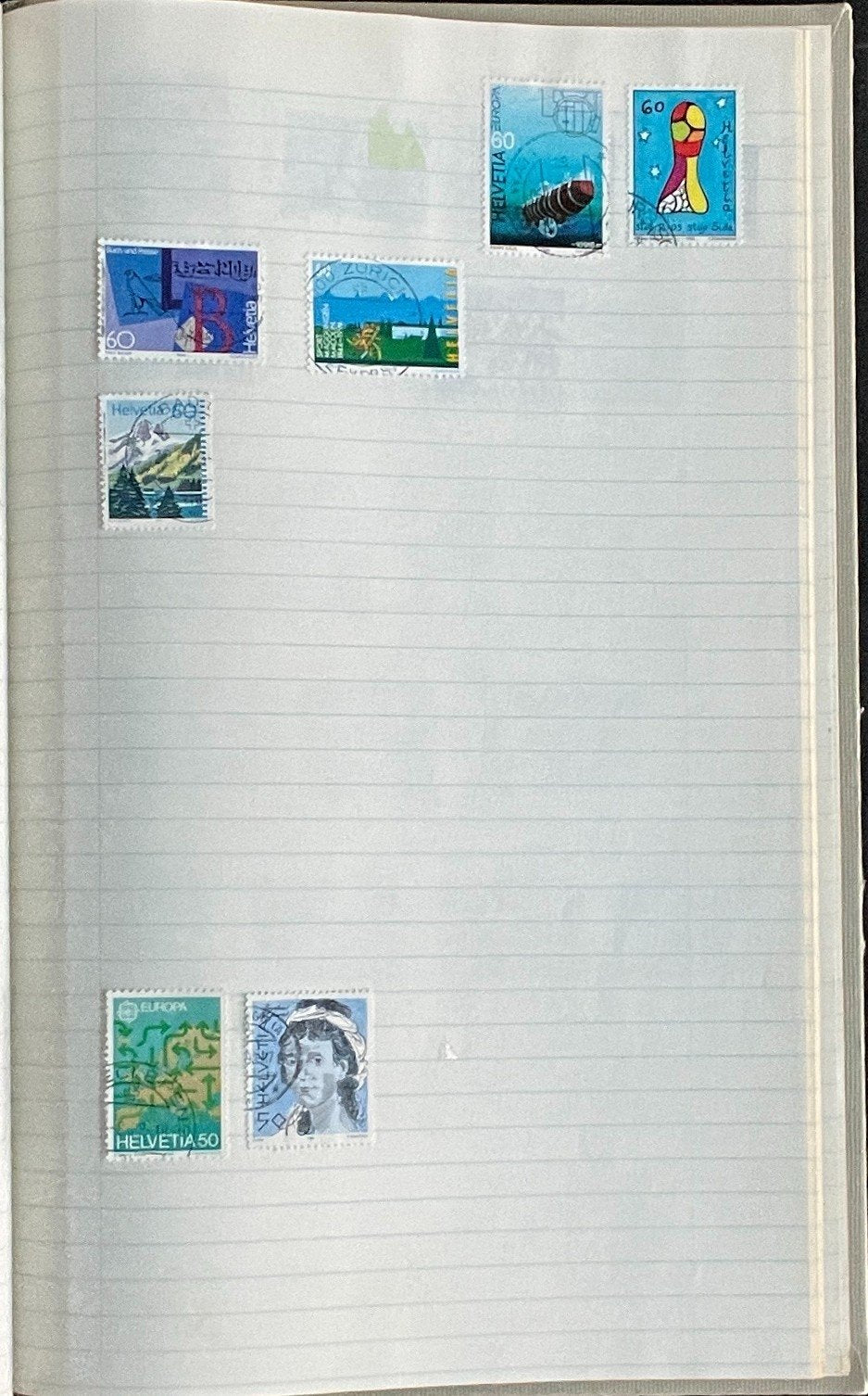 Umm Al Qiwain & Switzerland Stamp Collection Stock Book Used ZAYIX