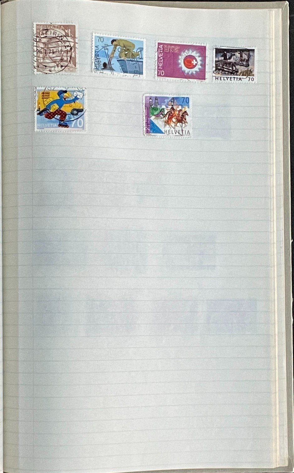 Umm Al Qiwain & Switzerland Stamp Collection Stock Book Used ZAYIX