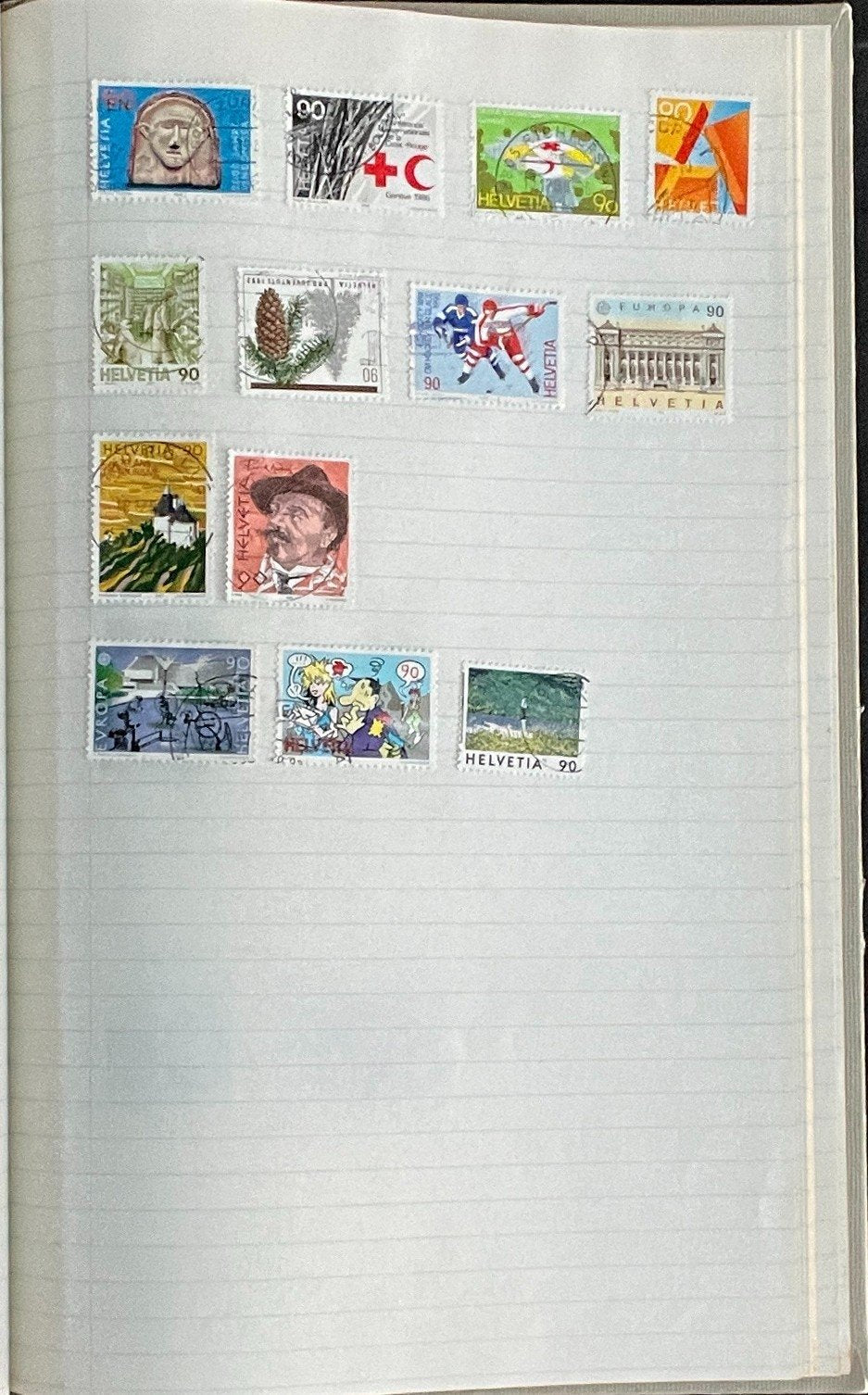 Umm Al Qiwain & Switzerland Stamp Collection Stock Book Used ZAYIX