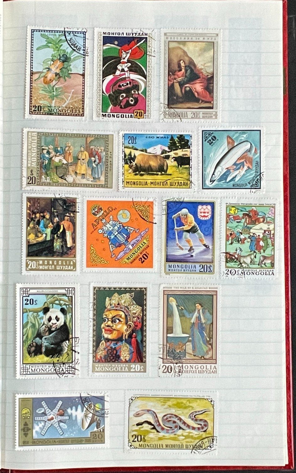Communist Countries Stamp Collection Stock Book Hundreds of Stamps Used ZAYIX
