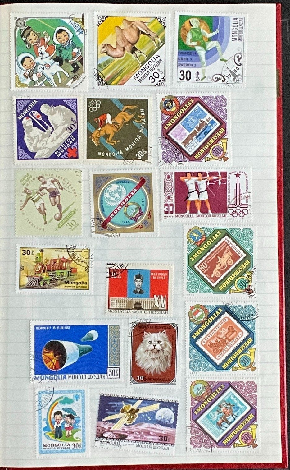 Communist Countries Stamp Collection Stock Book Hundreds of Stamps Used ZAYIX