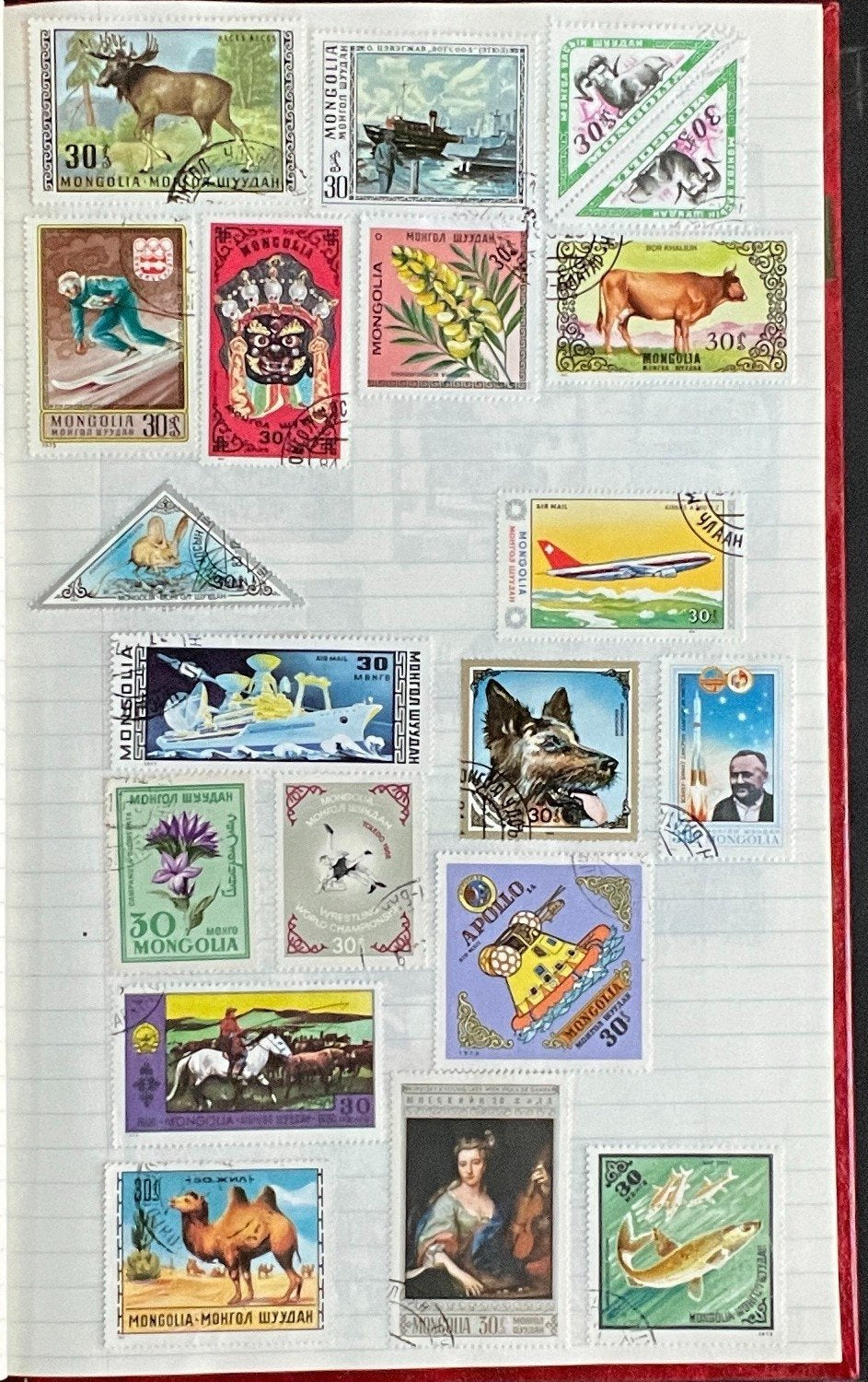 Communist Countries Stamp Collection Stock Book Hundreds of Stamps Used ZAYIX