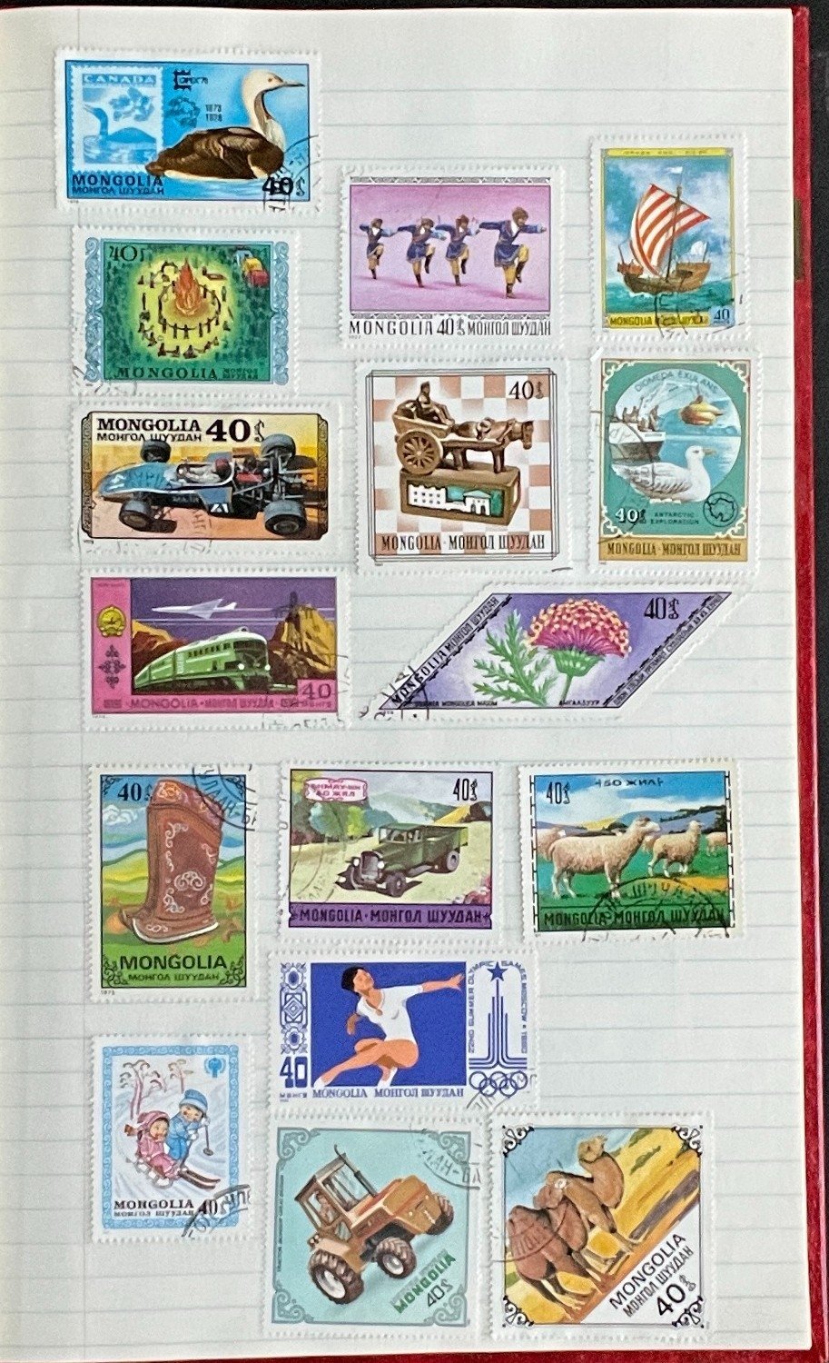 Communist Countries Stamp Collection Stock Book Hundreds of Stamps Used ZAYIX