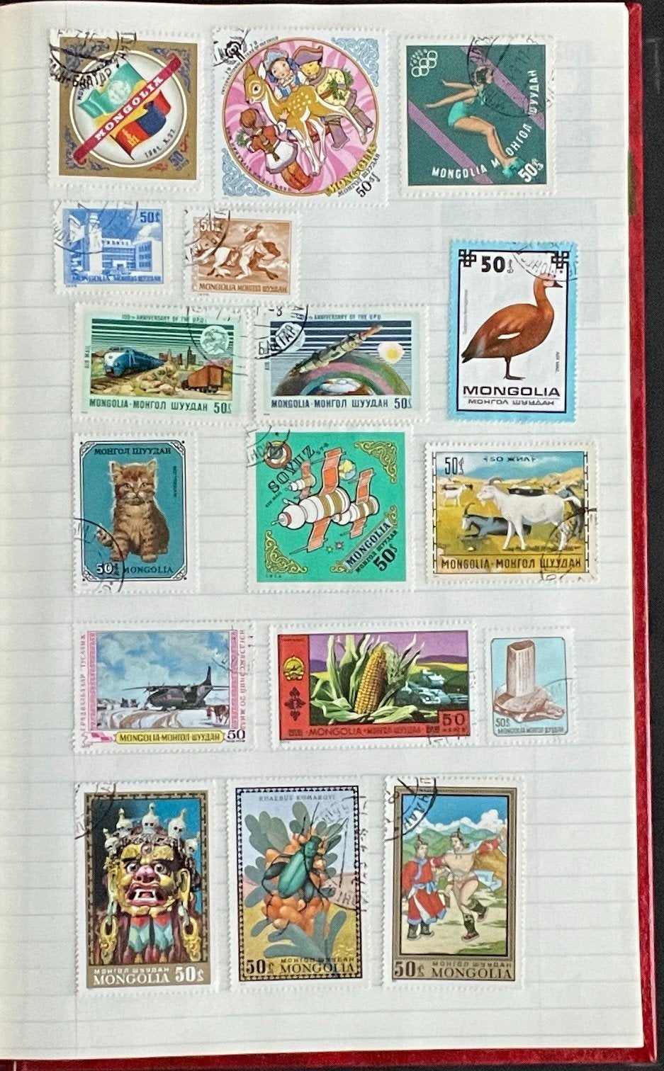 Communist Countries Stamp Collection Stock Book Hundreds of Stamps Used ZAYIX