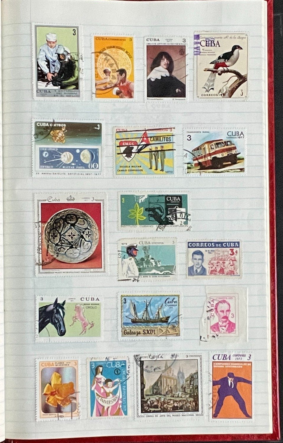 Communist Countries Stamp Collection Stock Book Hundreds of Stamps Used ZAYIX
