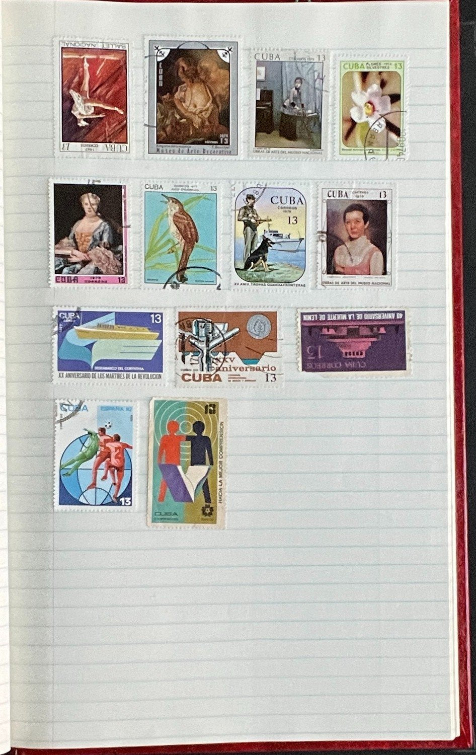 Communist Countries Stamp Collection Stock Book Hundreds of Stamps Used ZAYIX