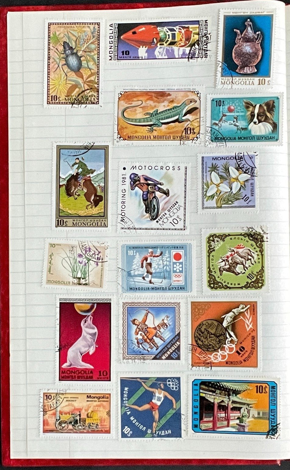 Communist Countries Stamp Collection Stock Book Hundreds of Stamps Used ZAYIX
