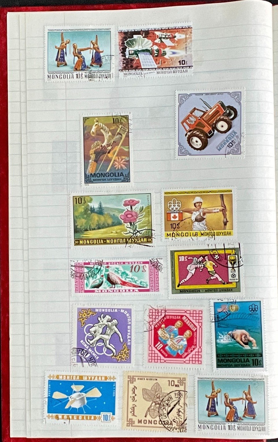 Communist Countries Stamp Collection Stock Book Hundreds of Stamps Used ZAYIX