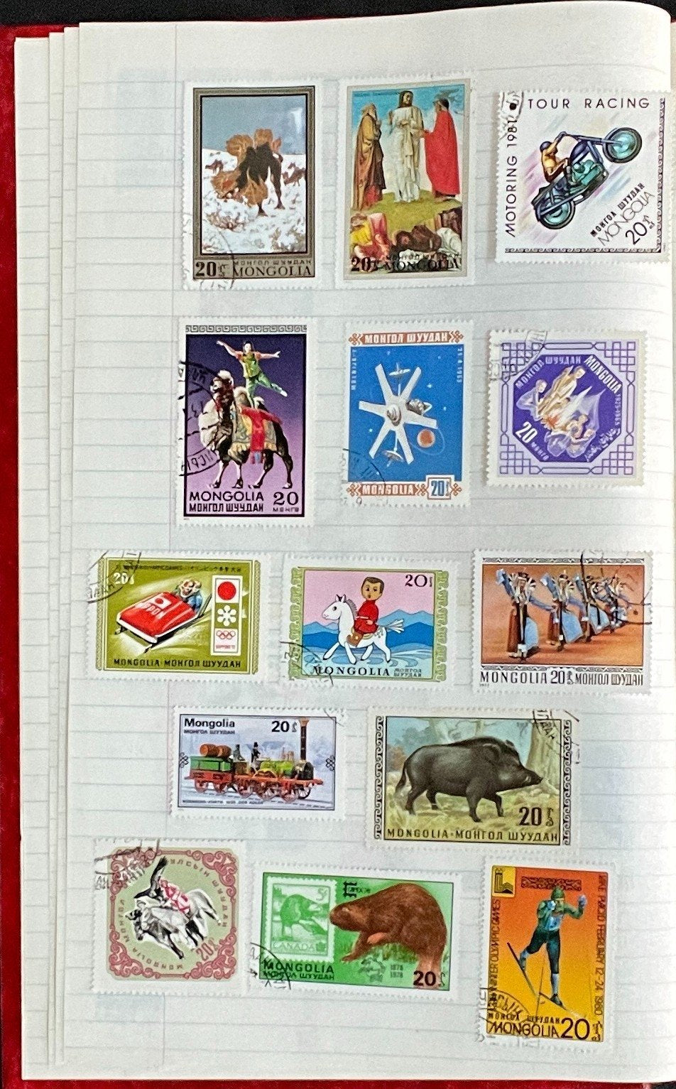 Communist Countries Stamp Collection Stock Book Hundreds of Stamps Used ZAYIX
