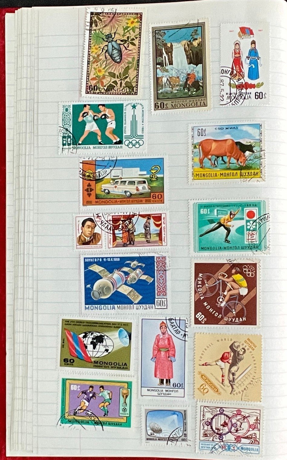 Communist Countries Stamp Collection Stock Book Hundreds of Stamps Used ZAYIX