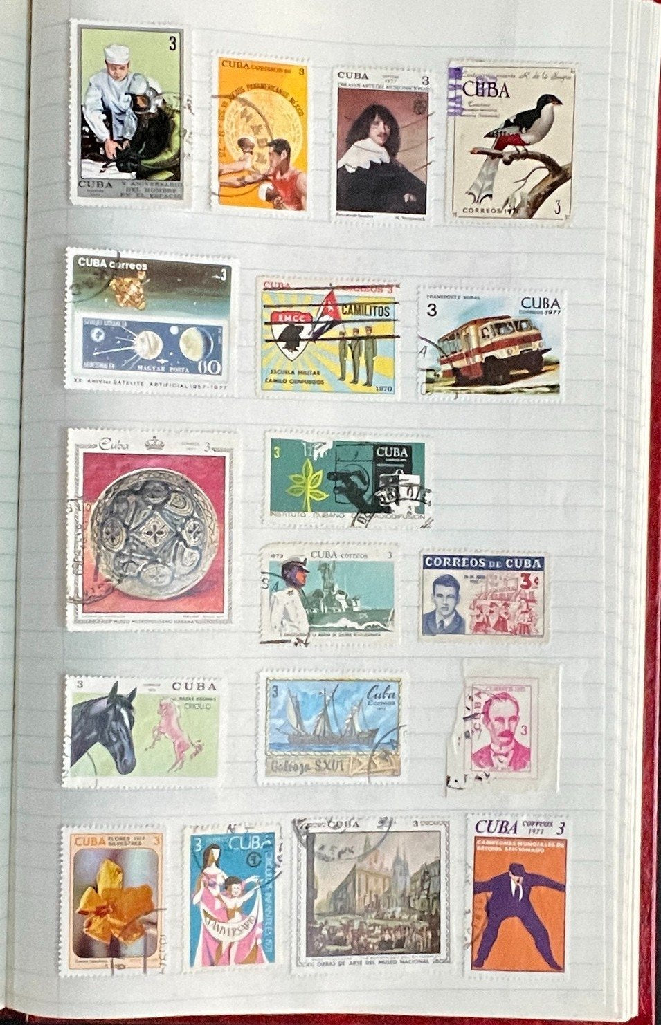 Communist Countries Stamp Collection Stock Book Hundreds of Stamps Used ZAYIX
