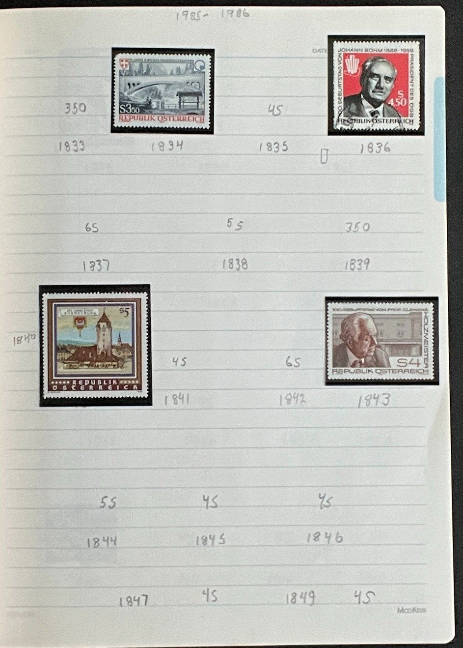 Austria Stamp Collection Stock Book Used ZAYIX