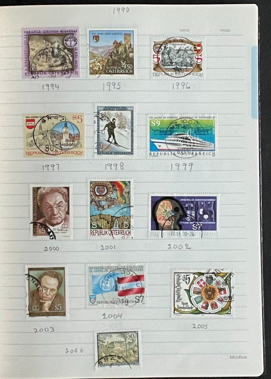 Austria Stamp Collection Stock Book Used ZAYIX