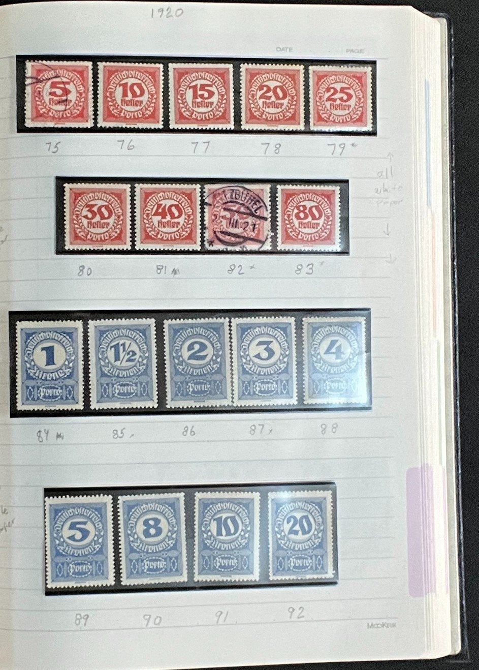 Austria Stamp Collection Stock Book Used ZAYIX