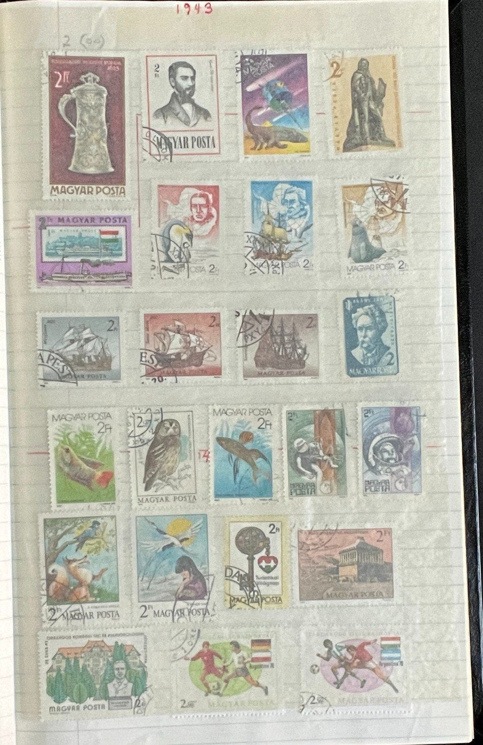 Pakistan & Hungary Stamp Collection Stock Book Hundreds of Stamps Used ZAYIX