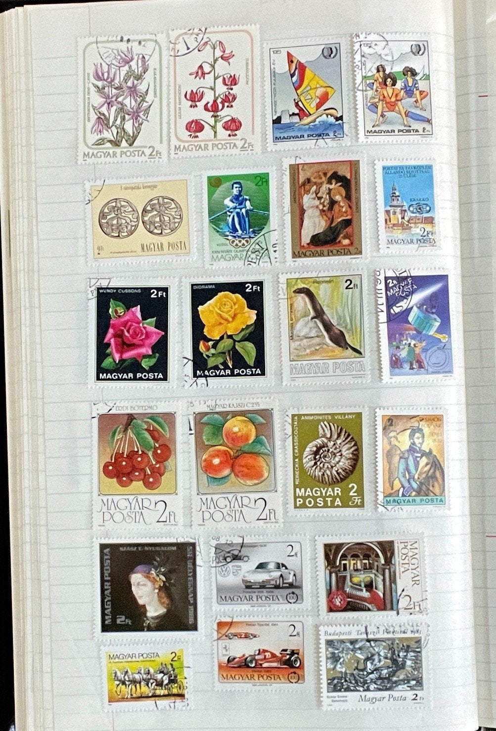 Pakistan & Hungary Stamp Collection Stock Book Hundreds of Stamps Used ZAYIX