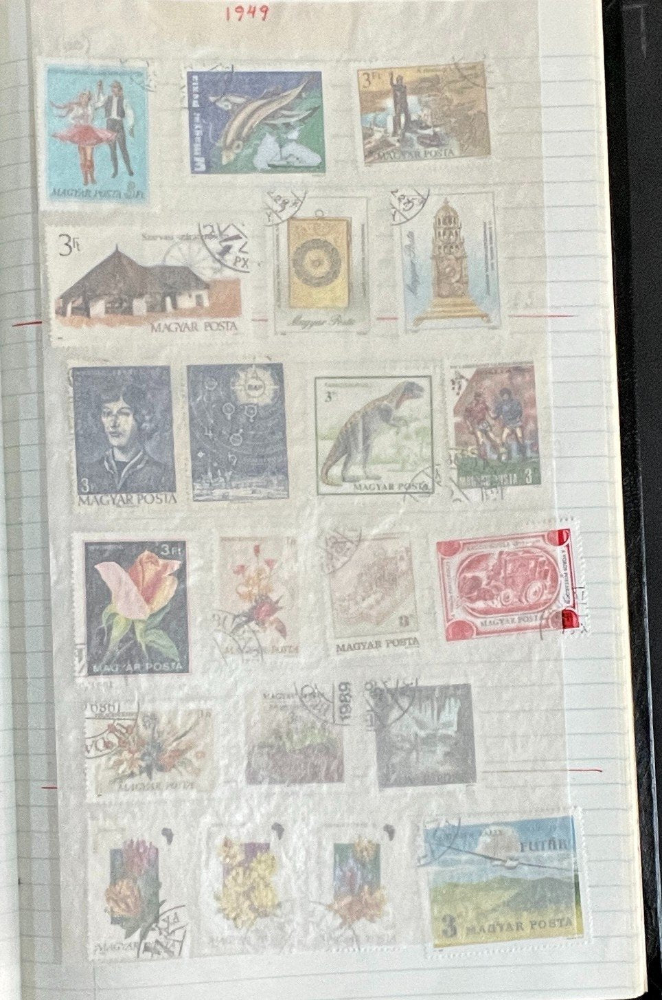 Pakistan & Hungary Stamp Collection Stock Book Hundreds of Stamps Used ZAYIX