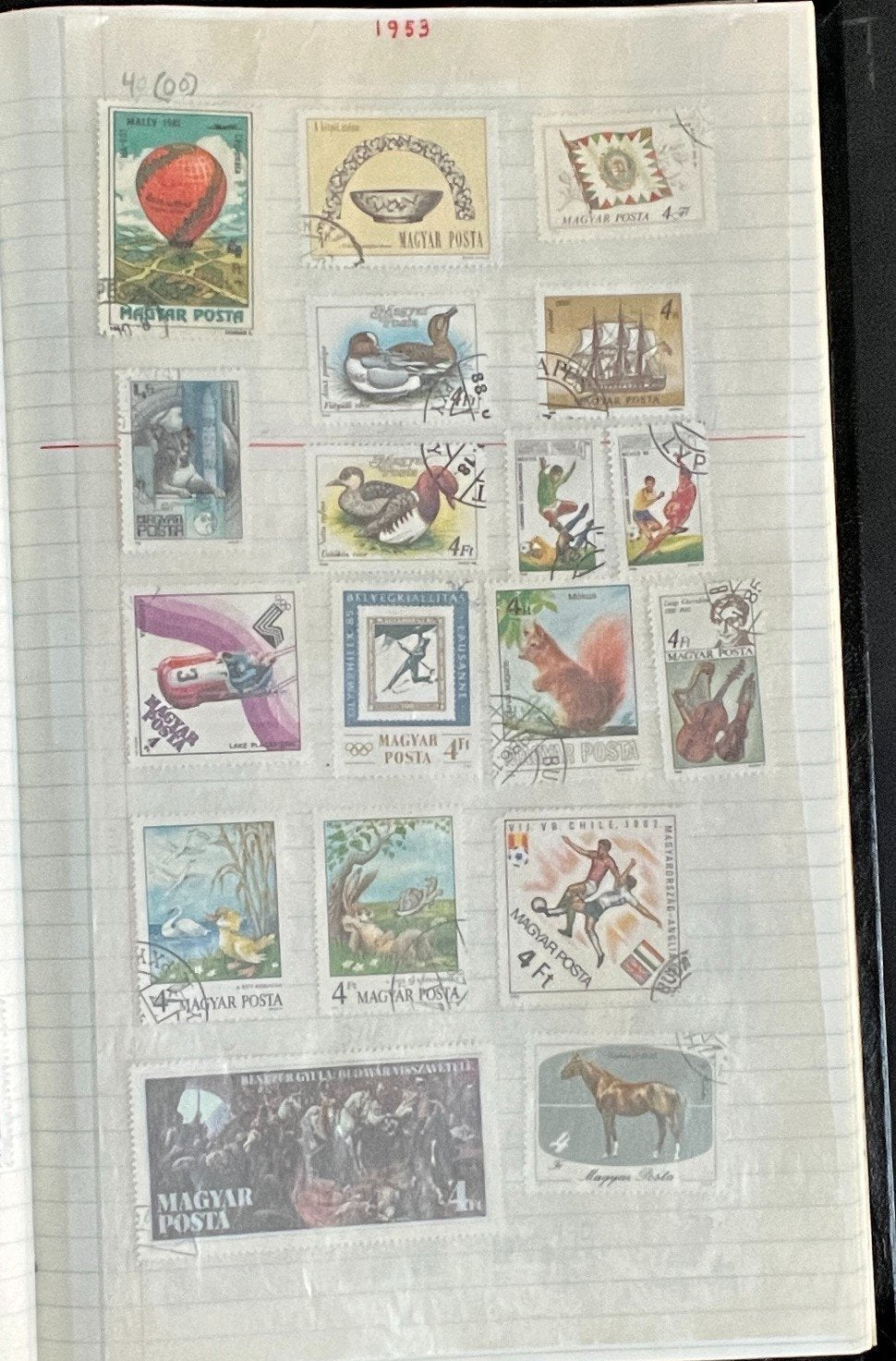 Pakistan & Hungary Stamp Collection Stock Book Hundreds of Stamps Used ZAYIX