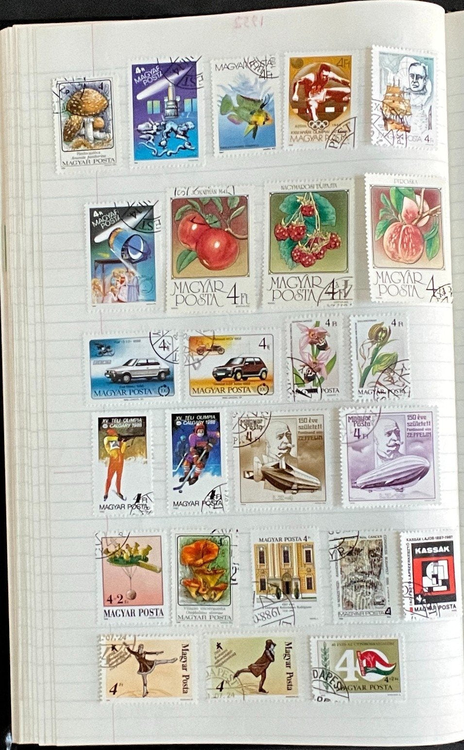 Pakistan & Hungary Stamp Collection Stock Book Hundreds of Stamps Used ZAYIX