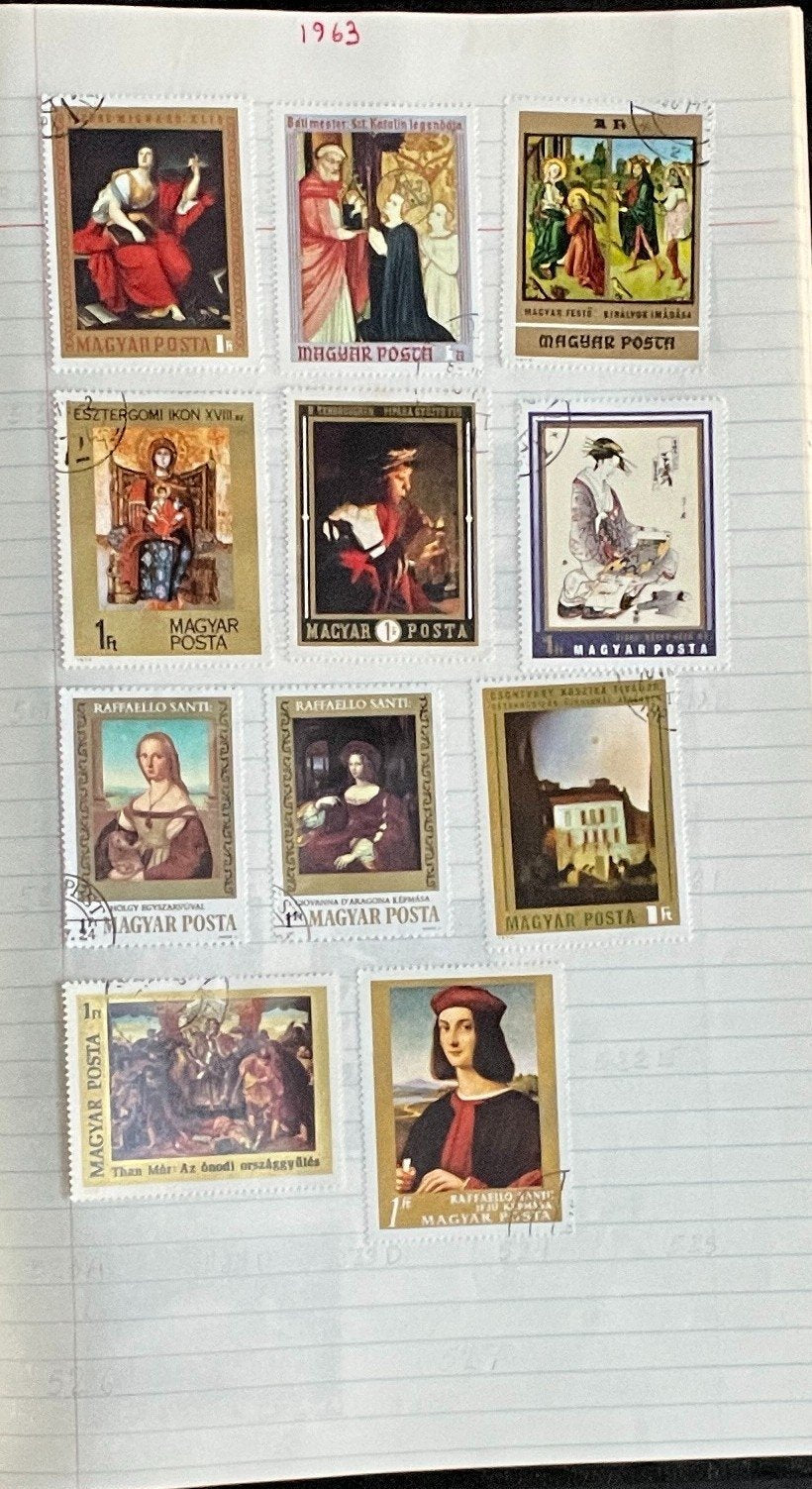 Pakistan & Hungary Stamp Collection Stock Book Hundreds of Stamps Used ZAYIX