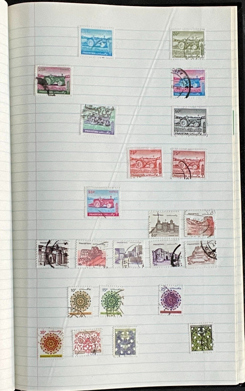 Pakistan & Hungary Stamp Collection Stock Book Hundreds of Stamps Used ZAYIX