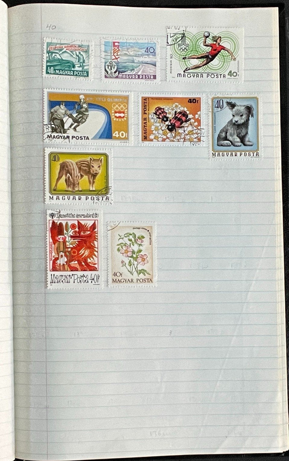 Pakistan & Hungary Stamp Collection Stock Book Hundreds of Stamps Used ZAYIX