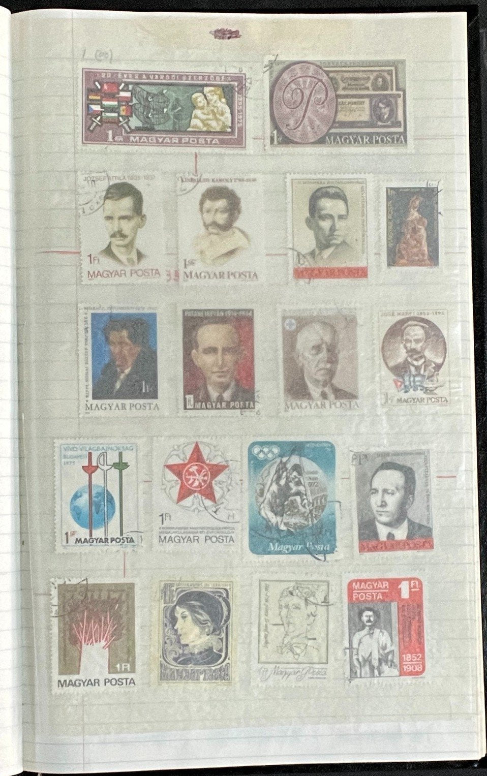 Pakistan & Hungary Stamp Collection Stock Book Hundreds of Stamps Used ZAYIX