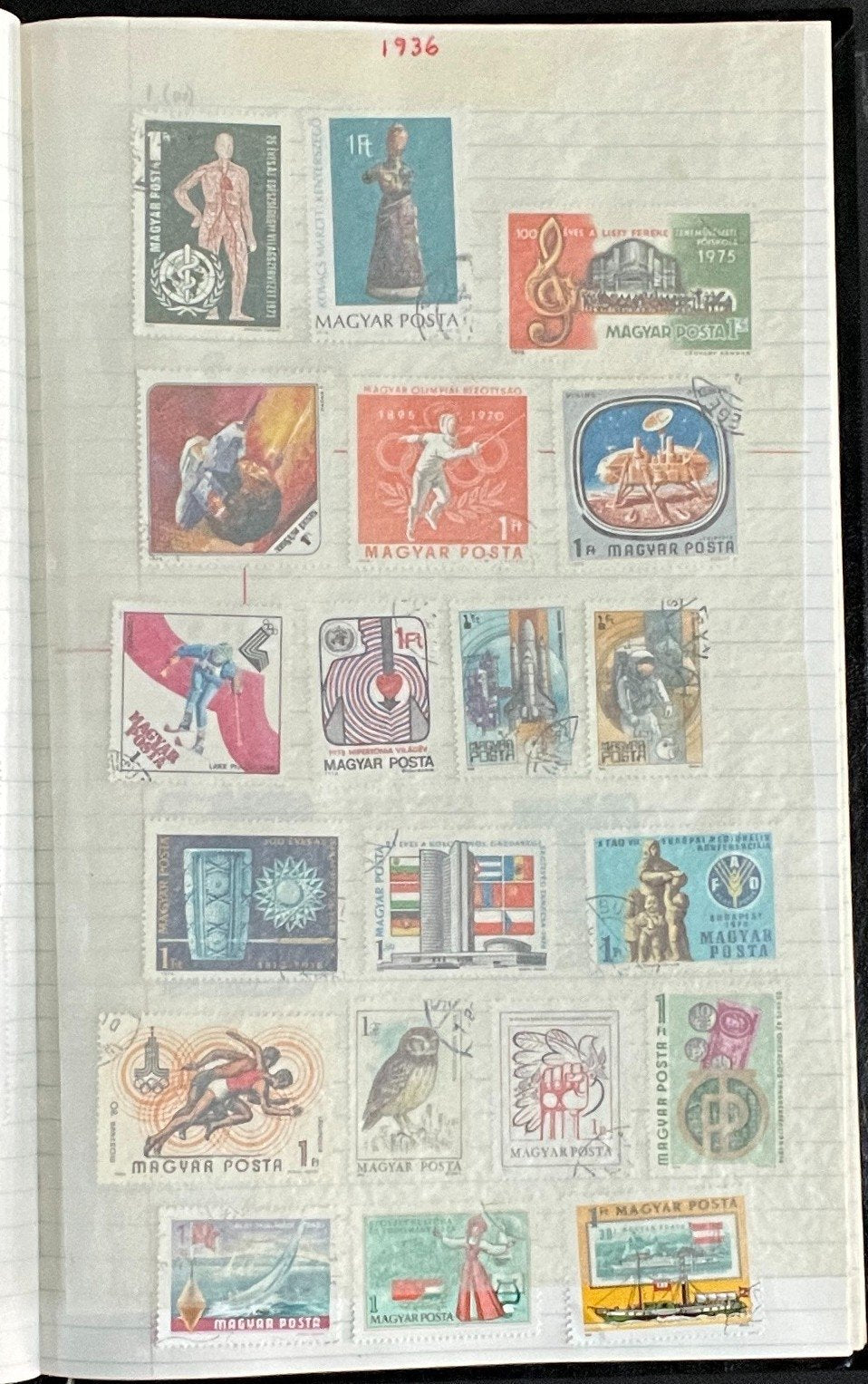 Pakistan & Hungary Stamp Collection Stock Book Hundreds of Stamps Used ZAYIX